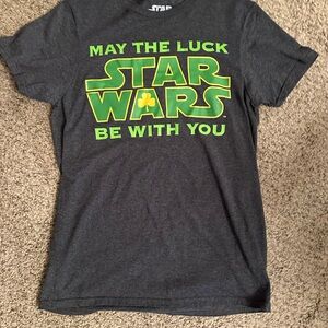 Star Wars Kids Dark Gray Tee with Green Print